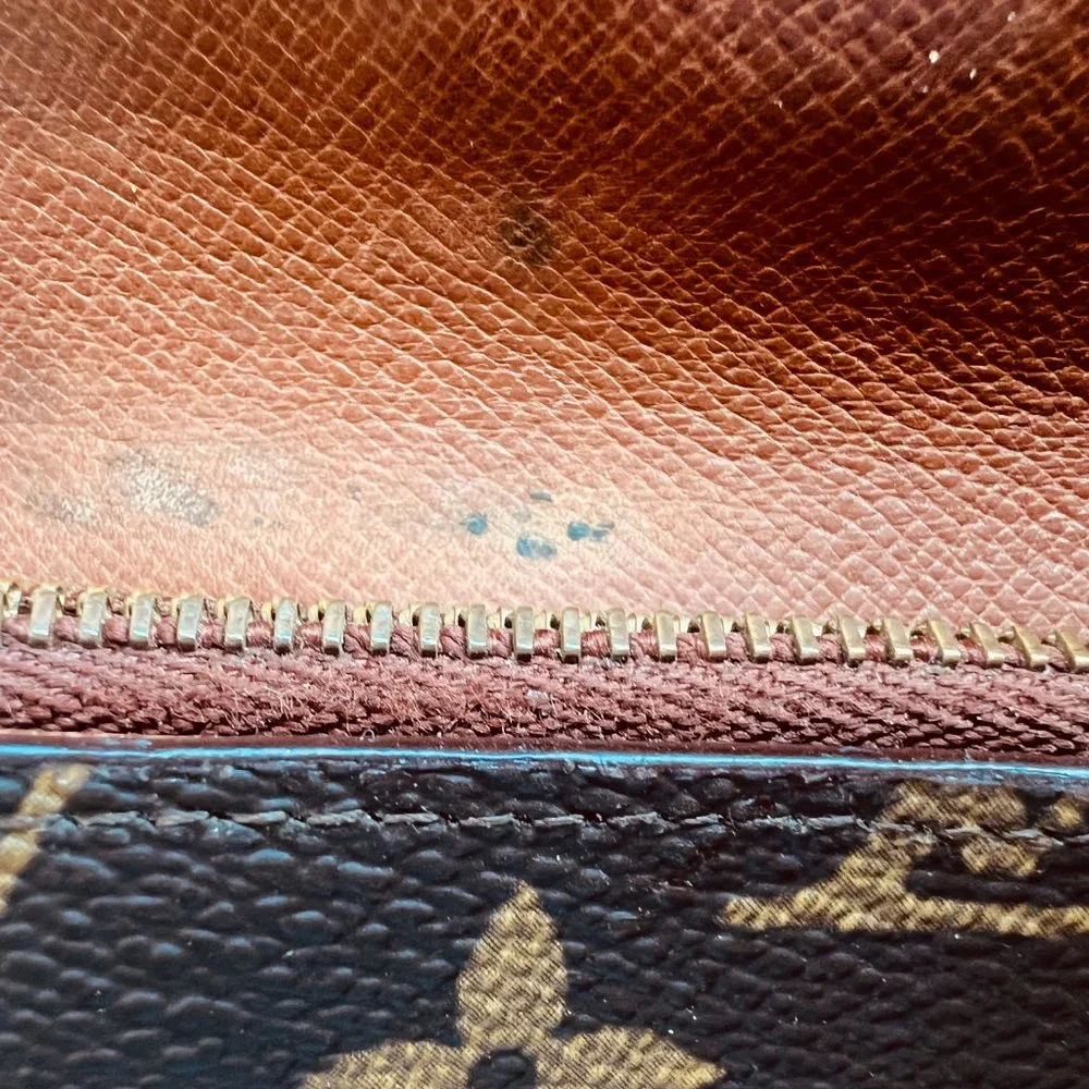 Authentic Louis Vuitton Porte Monnaie Monogram Pochette Credit Long Wallet M6172